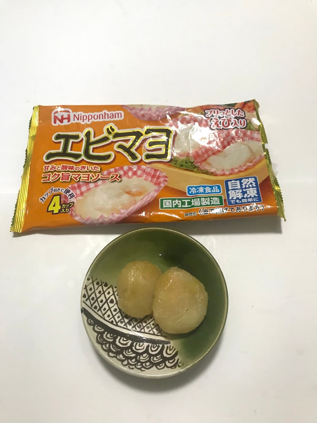 エビマヨ風味のいも団子の完成写真