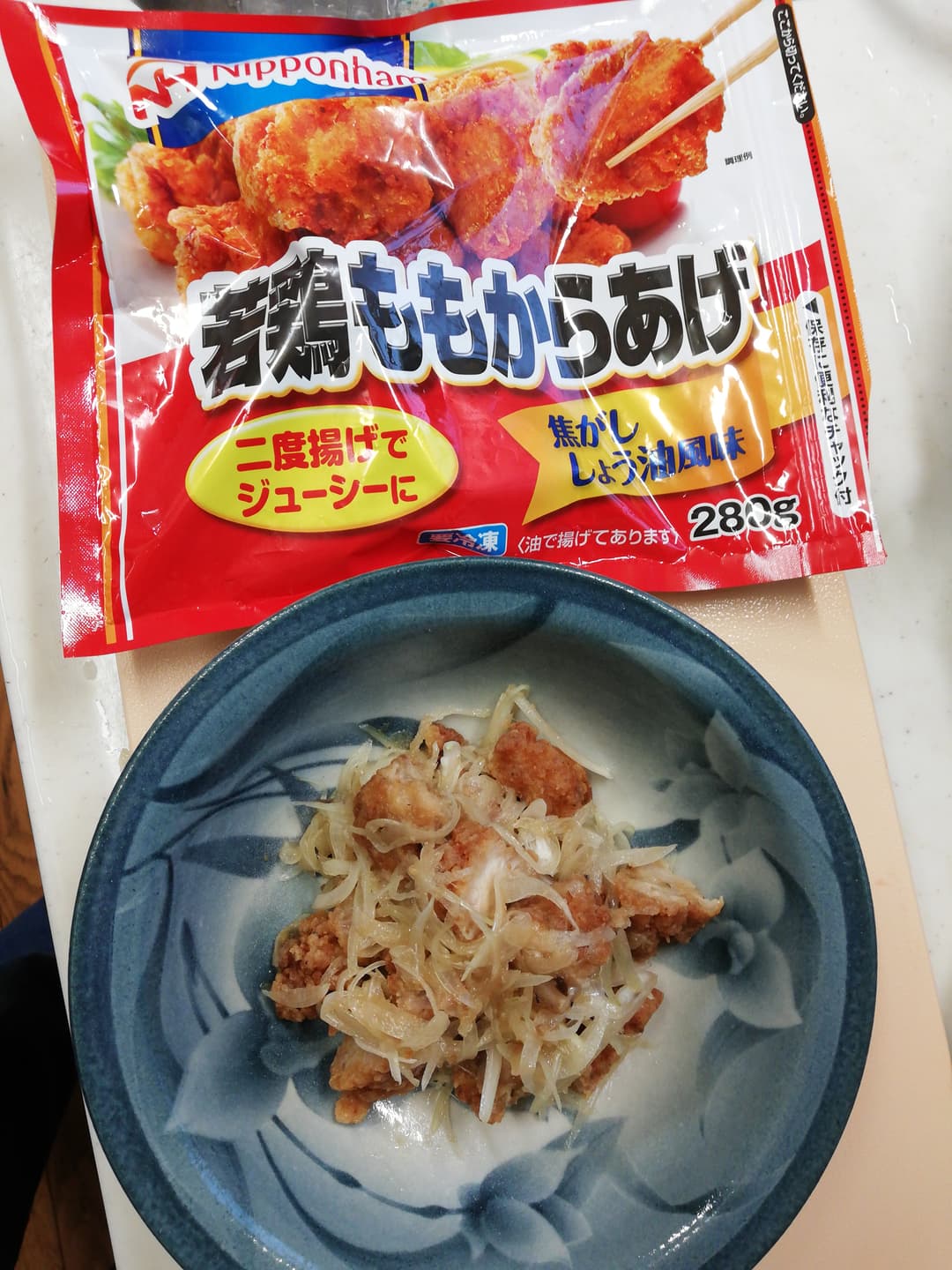 さっぱり唐揚げオニオンの完成写真