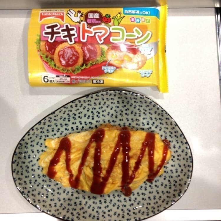 チキトマコーンで簡単オムライス☆の完成写真