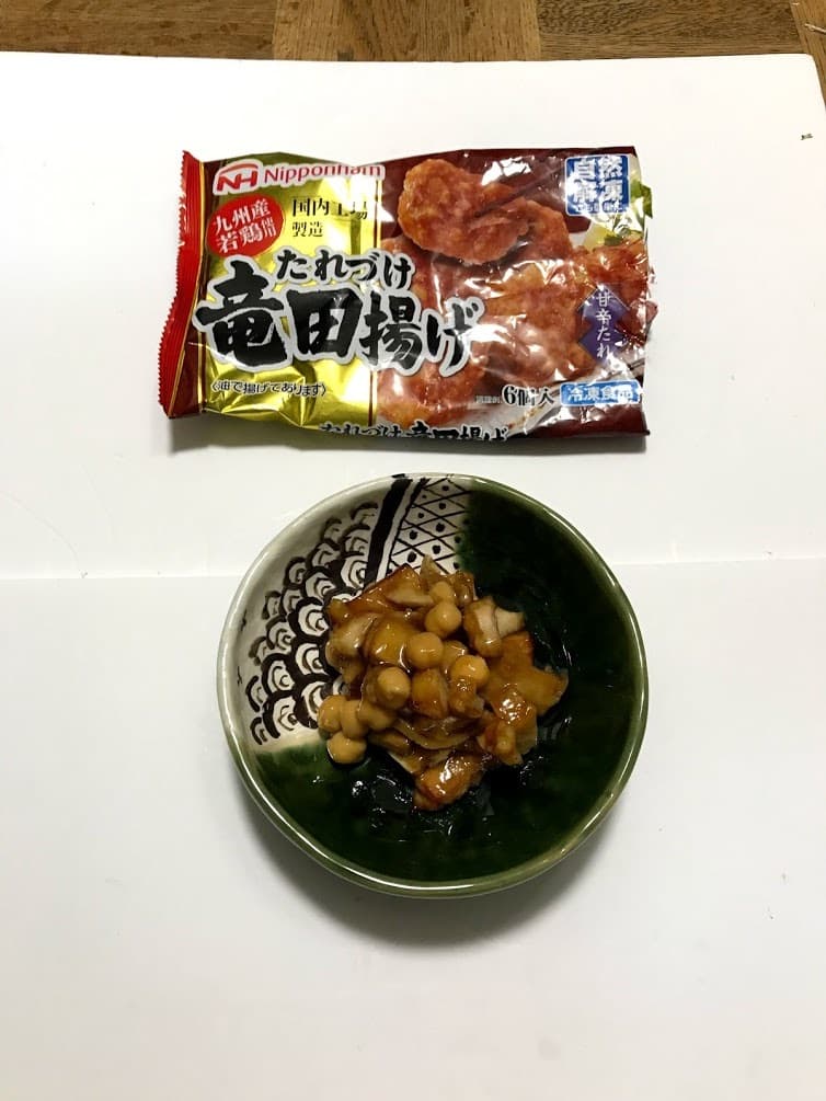 鶏と高野豆腐の甘辛和えの完成写真