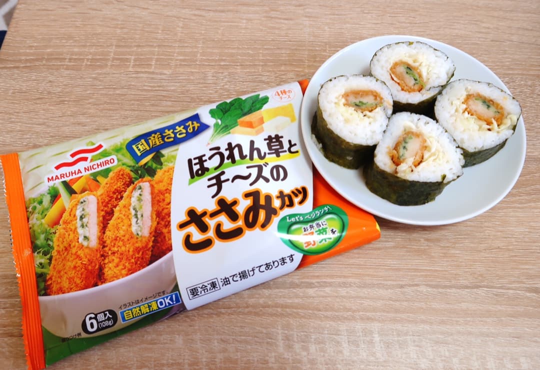 ささみカツ海苔巻きの完成写真