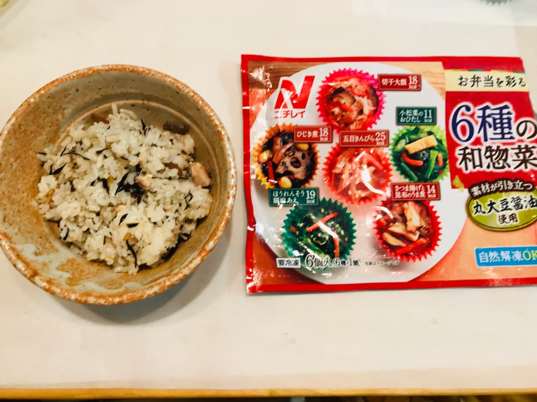 ひじき煮と鯖の混ぜごはんの完成写真