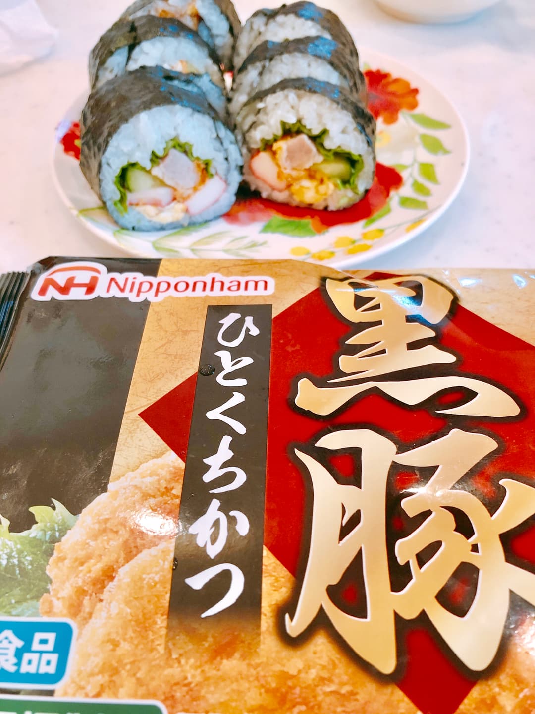 受験にカツ!太巻きの完成写真