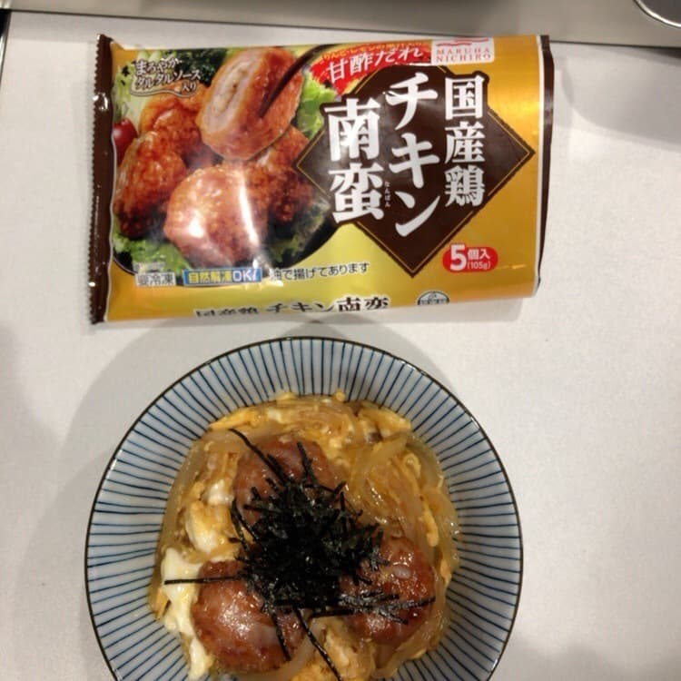 チキン南蛮で親子丼☆の完成写真