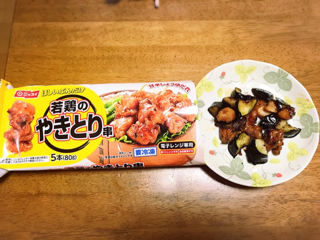 鶏肉とナスの甘酢炒めの完成写真