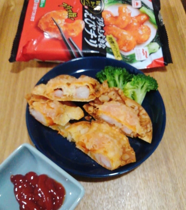 えびチリ揚げギョーザの完成写真