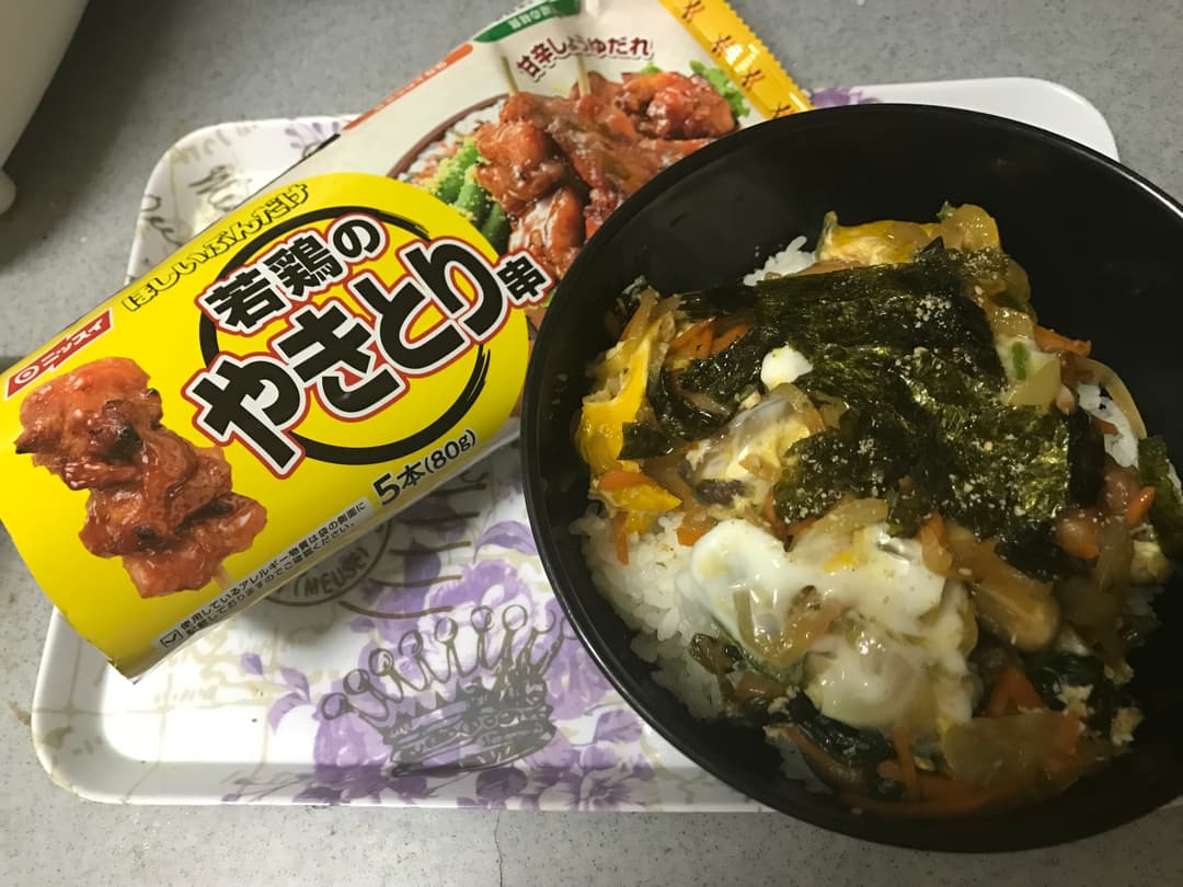 親子チゲ丼の完成写真