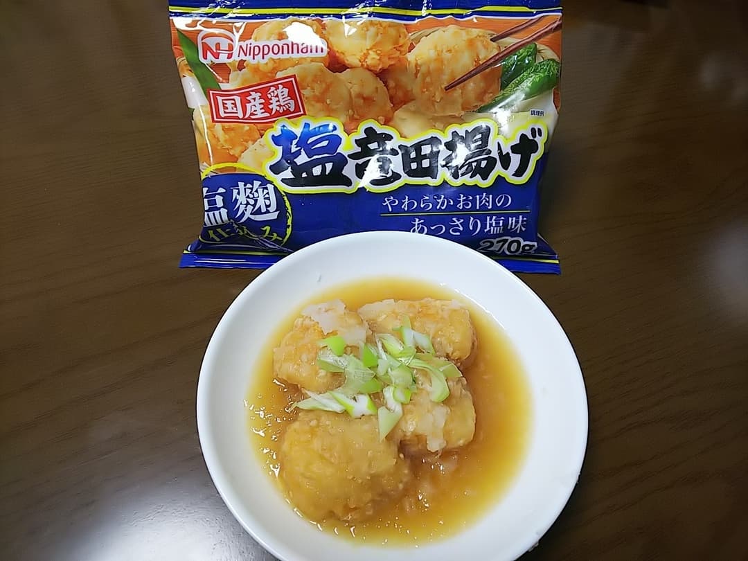 竜田揚げのみぞれ煮の完成写真