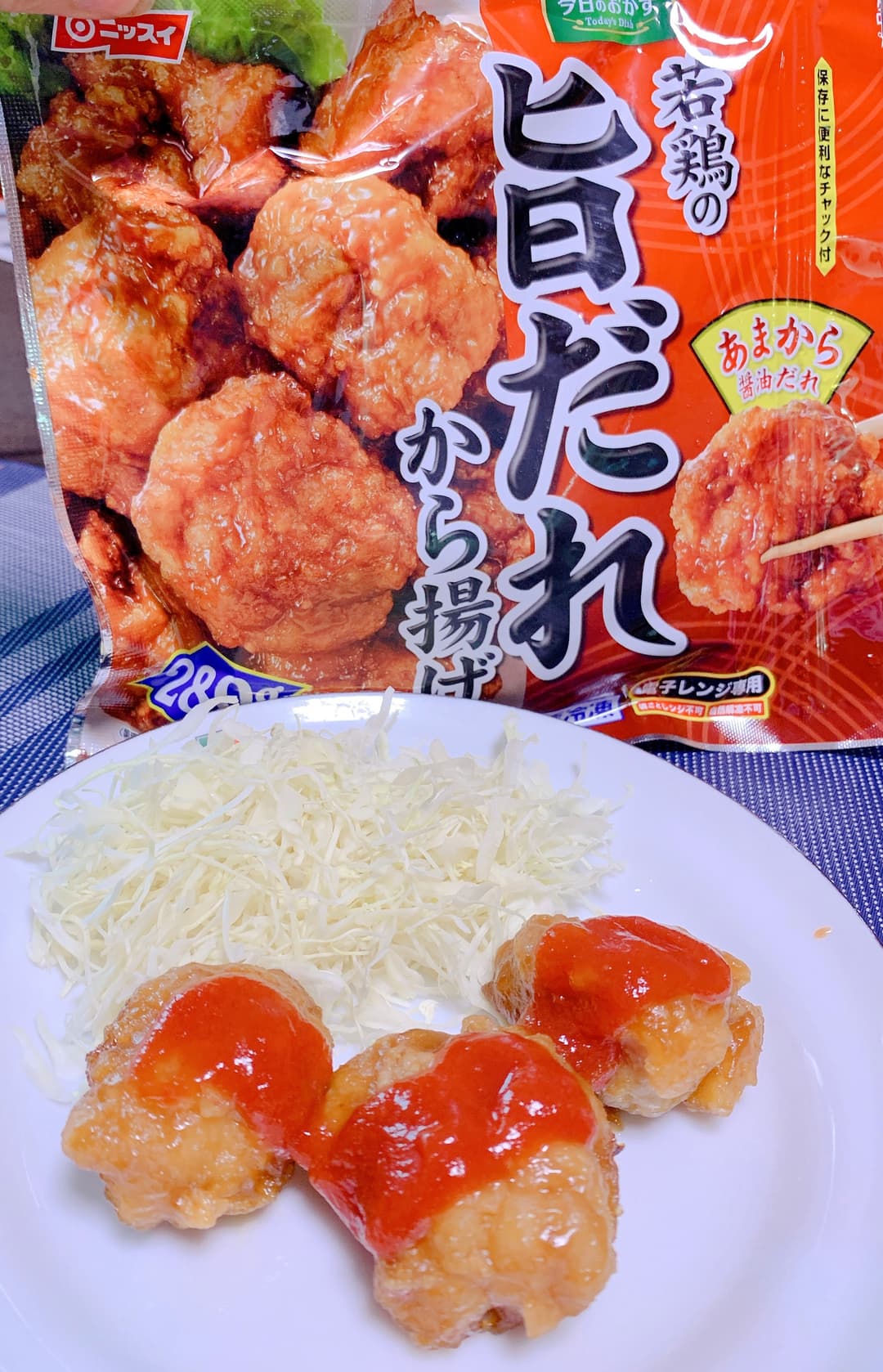 甘辛スイートチリ唐揚げの完成写真