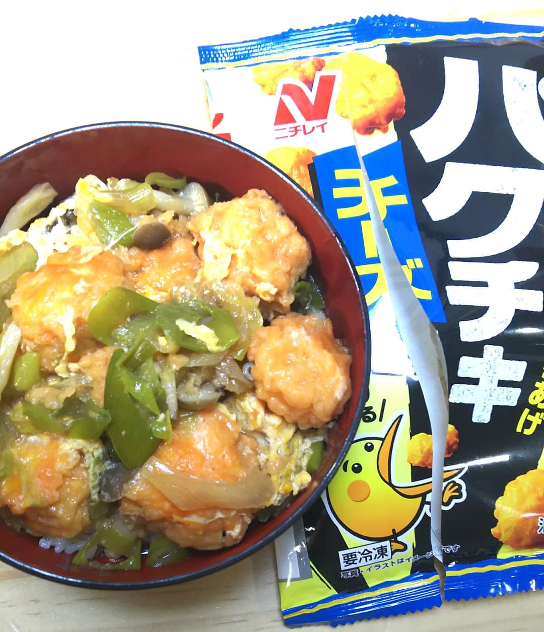 野菜炒め丼の完成写真