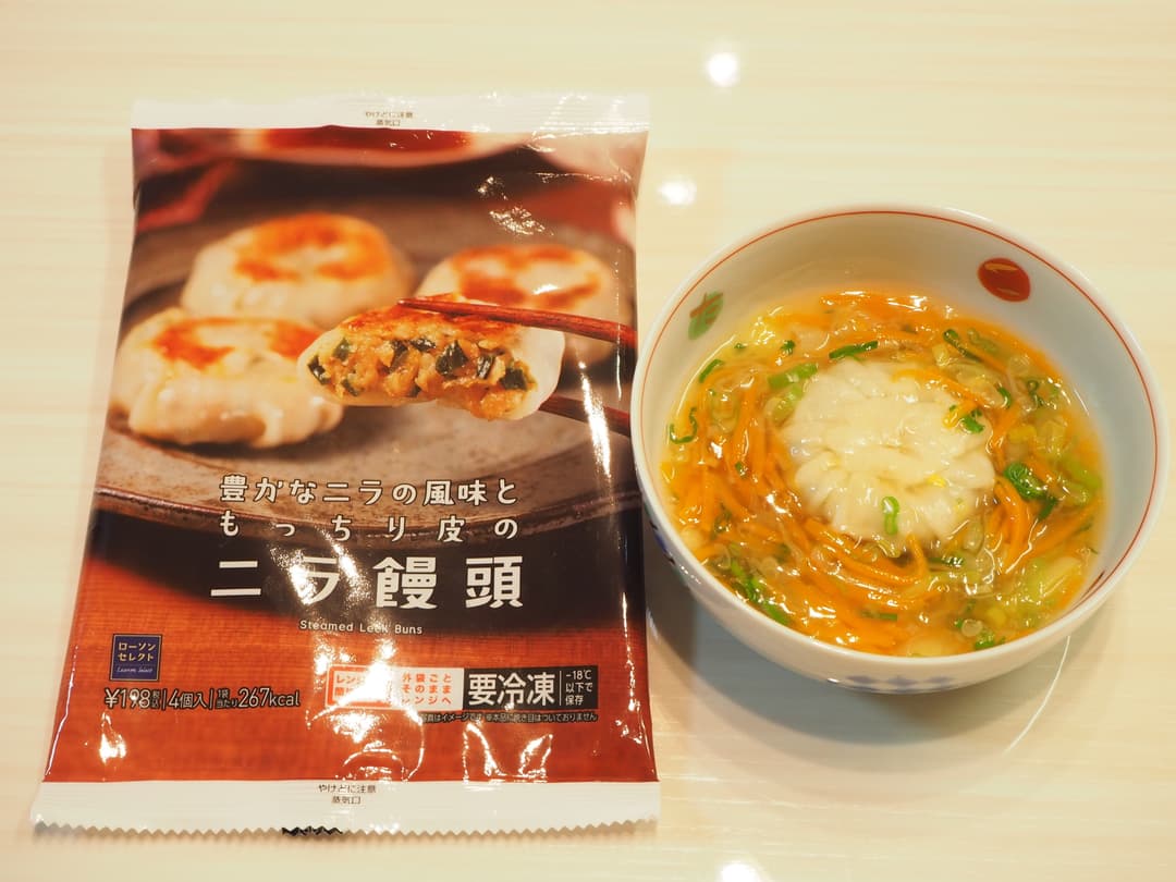 中華あんかけニラ饅頭の完成写真