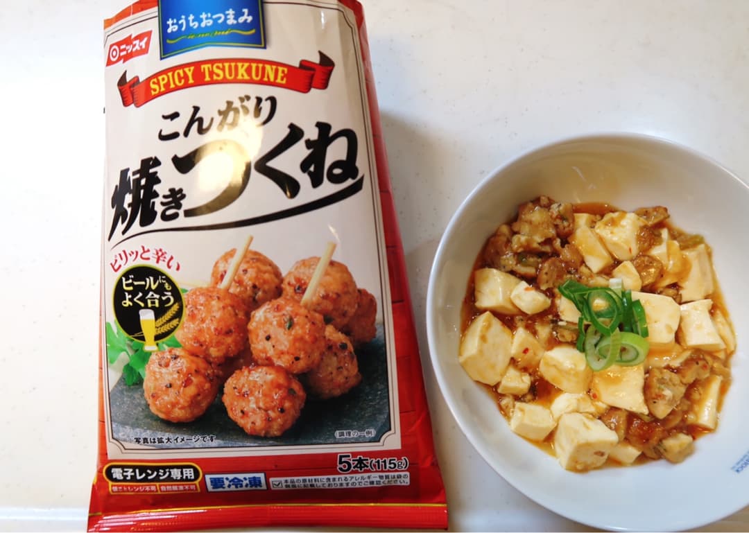 つくね麻婆豆腐の完成写真