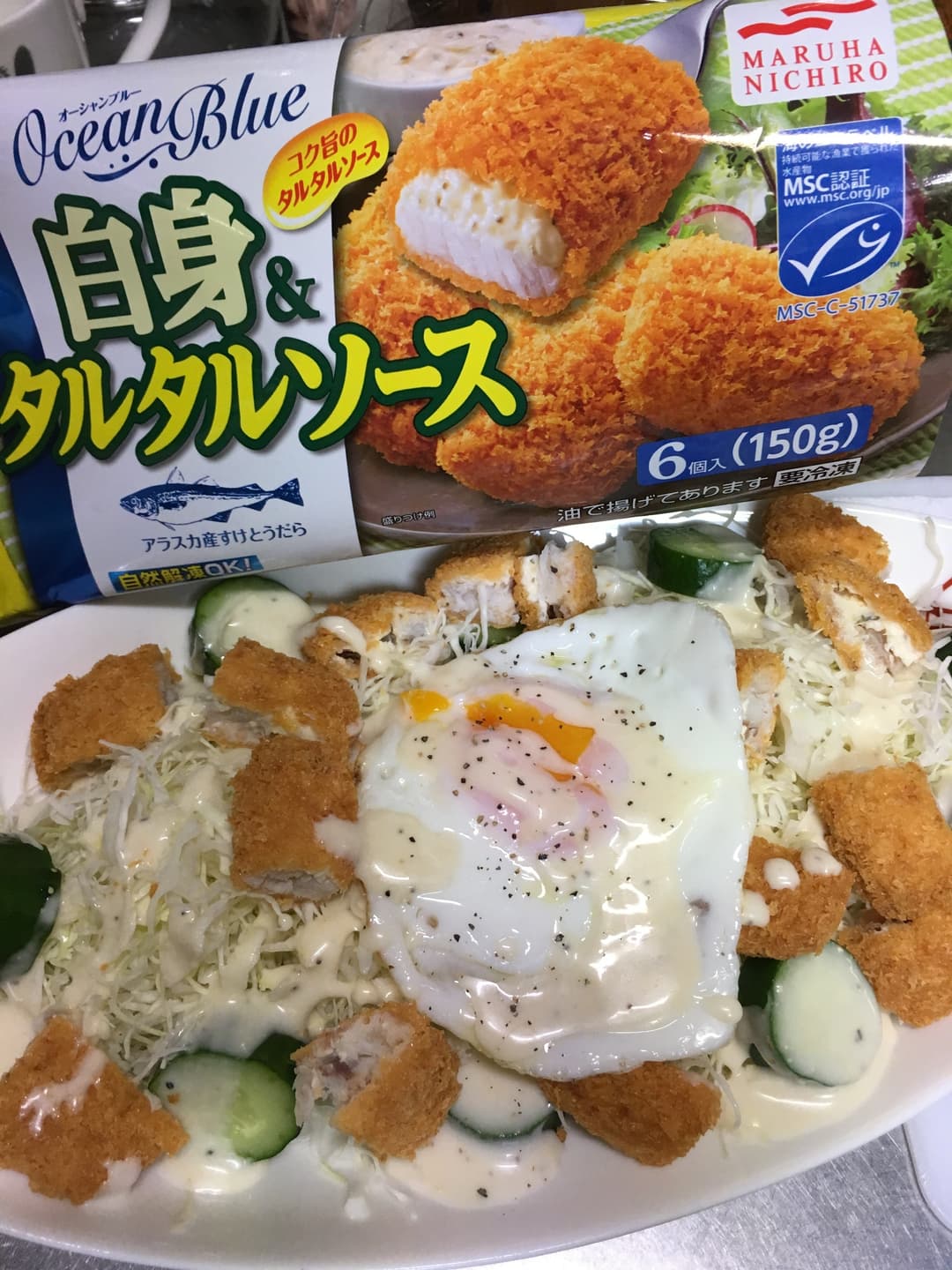 おかずフィッシュサラダ！の完成写真