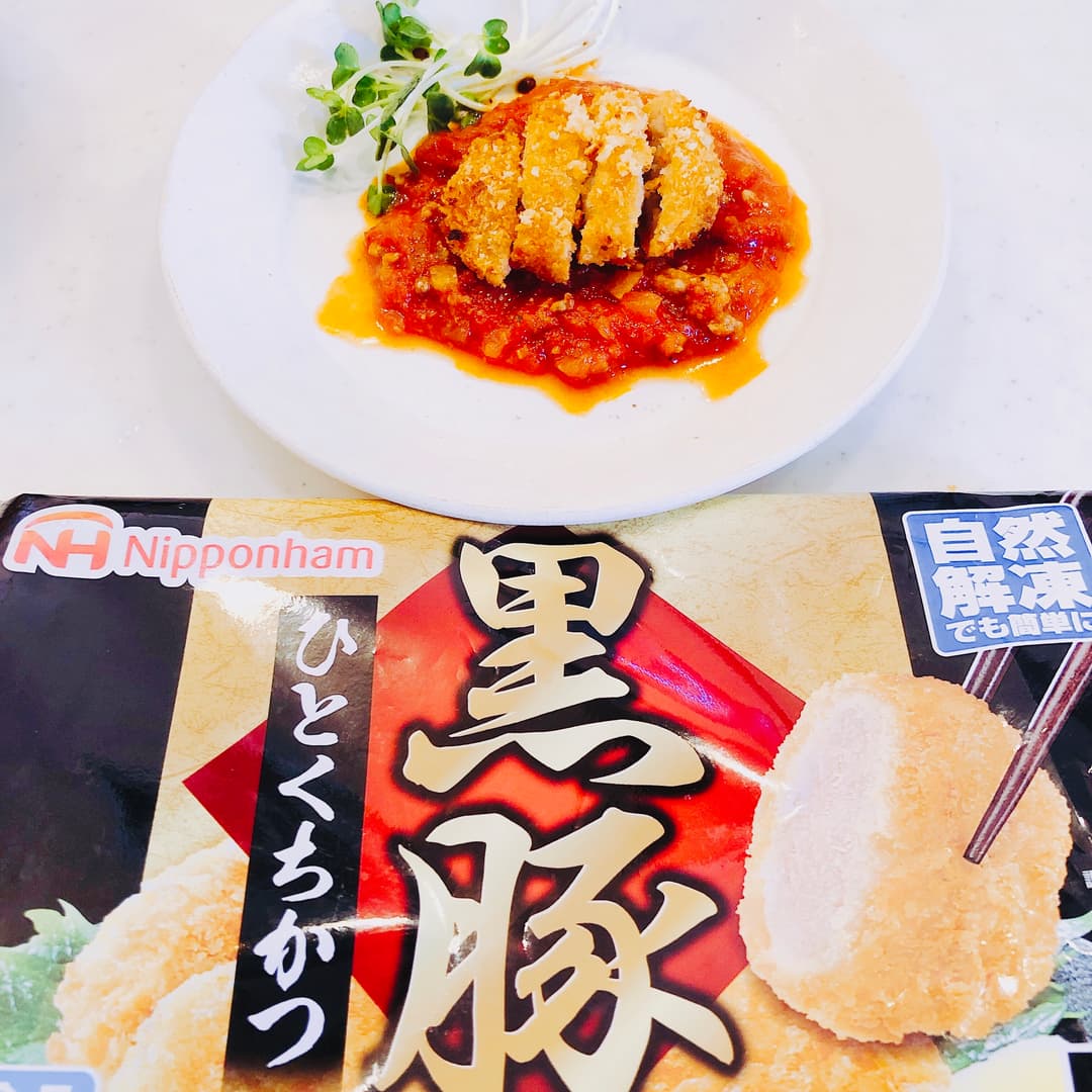 ミラノ風カツレツのトマトソースの完成写真