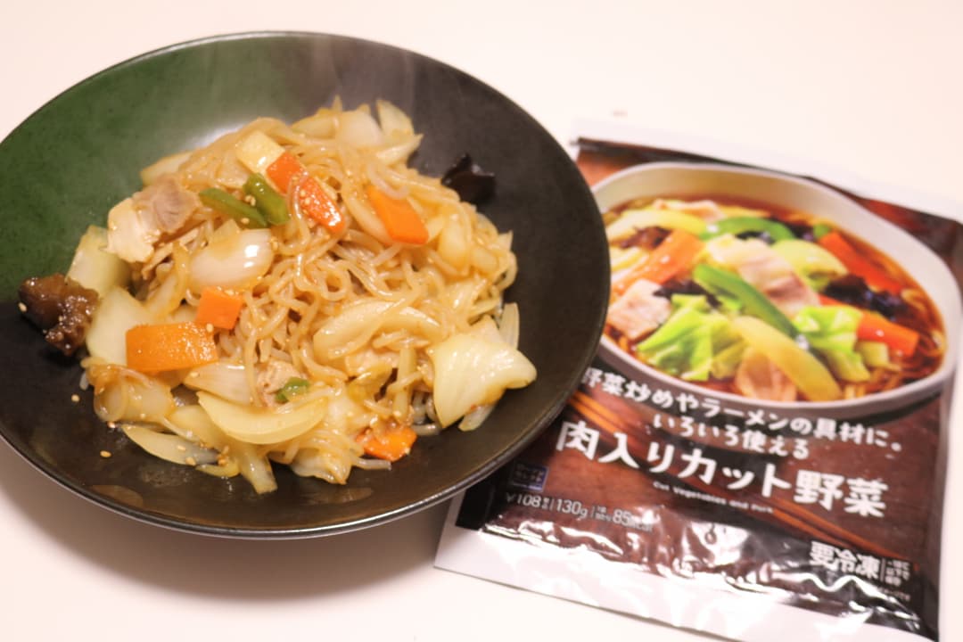 こんにゃくで作るチャプチェの完成写真