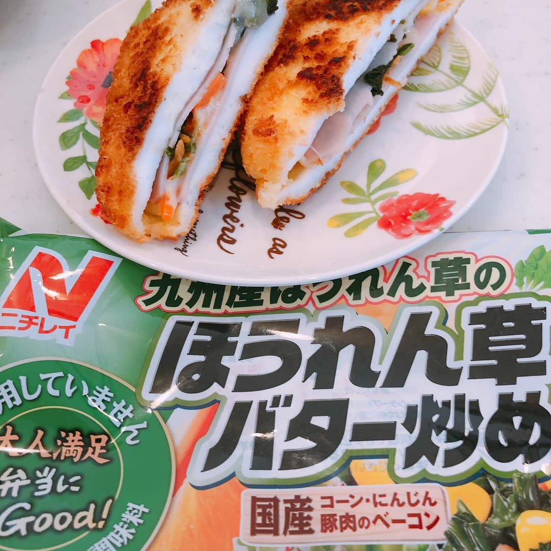 野菜もサンド!はんぺんハムチーズフライの完成写真