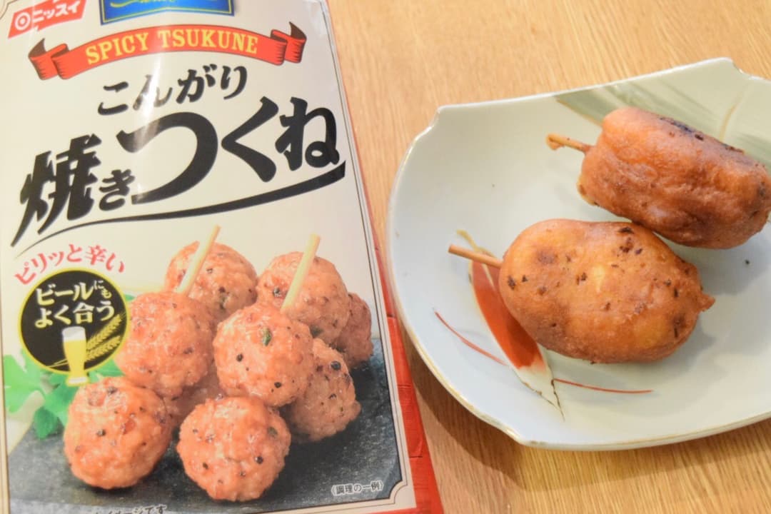 焼きつくねが入ったカリッとアメリカンドッグ★の完成写真