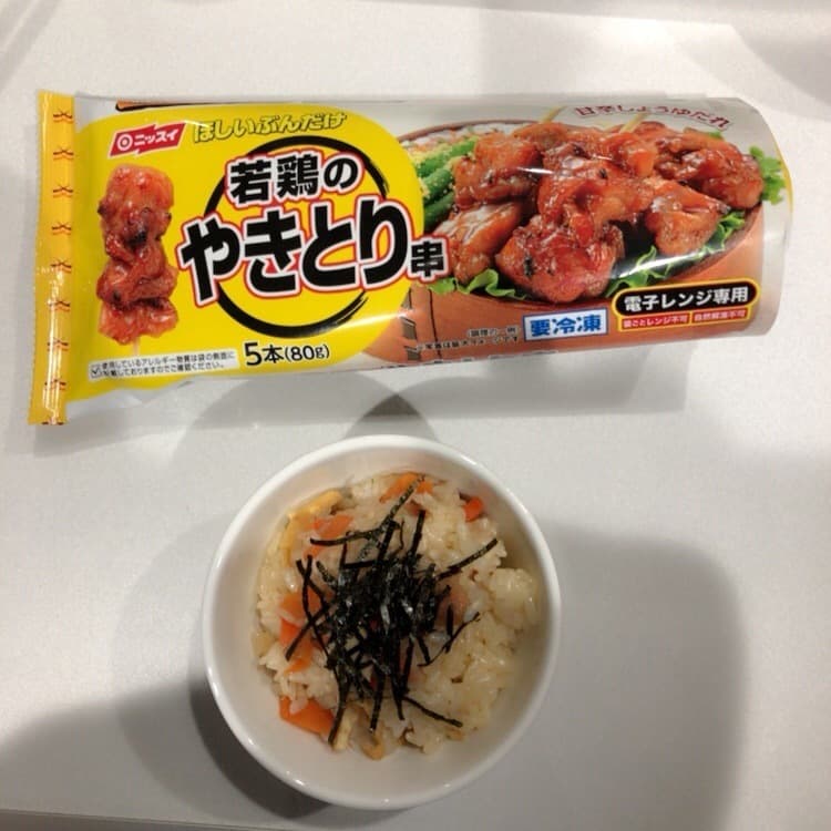 やきとり串で かしわ飯風 混ぜご飯☆の完成写真