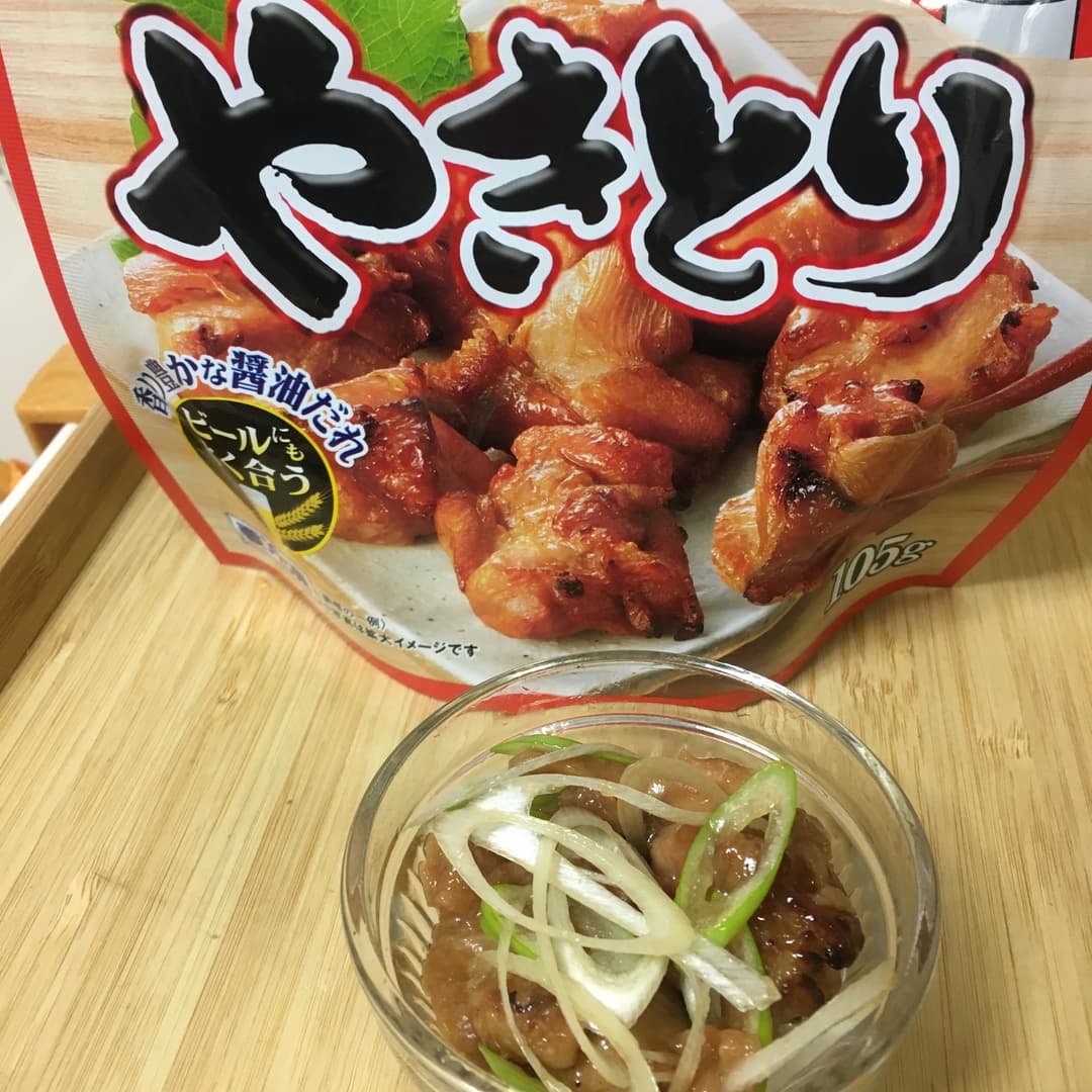 とりの梅ねぎ和えの完成写真