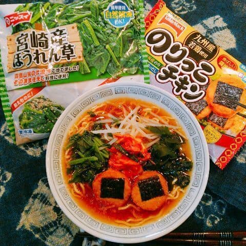 のりっこチキンラーメンの完成写真