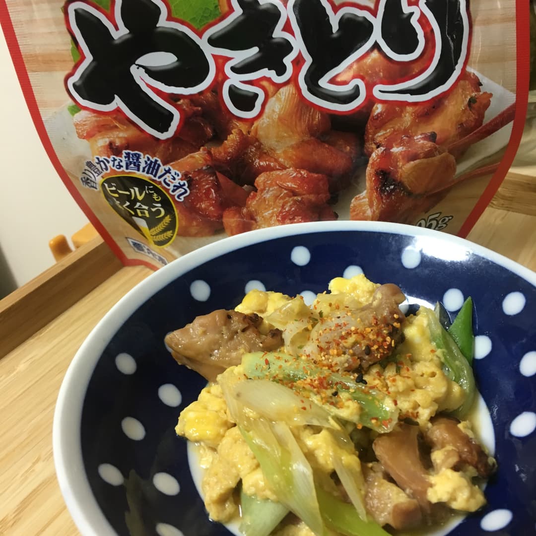 やきとりの親子煮の完成写真