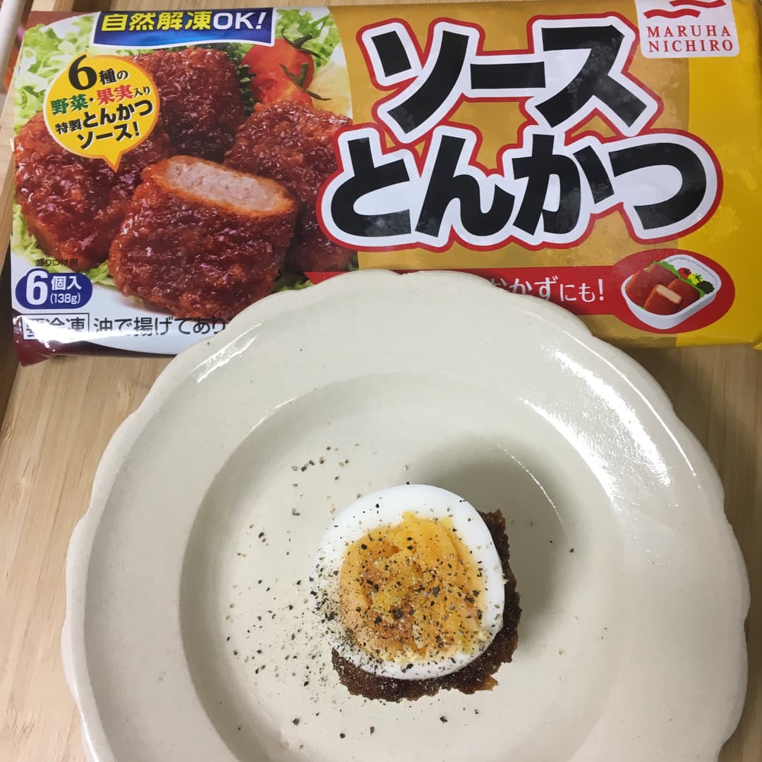 たまごでソースカツサンドの完成写真