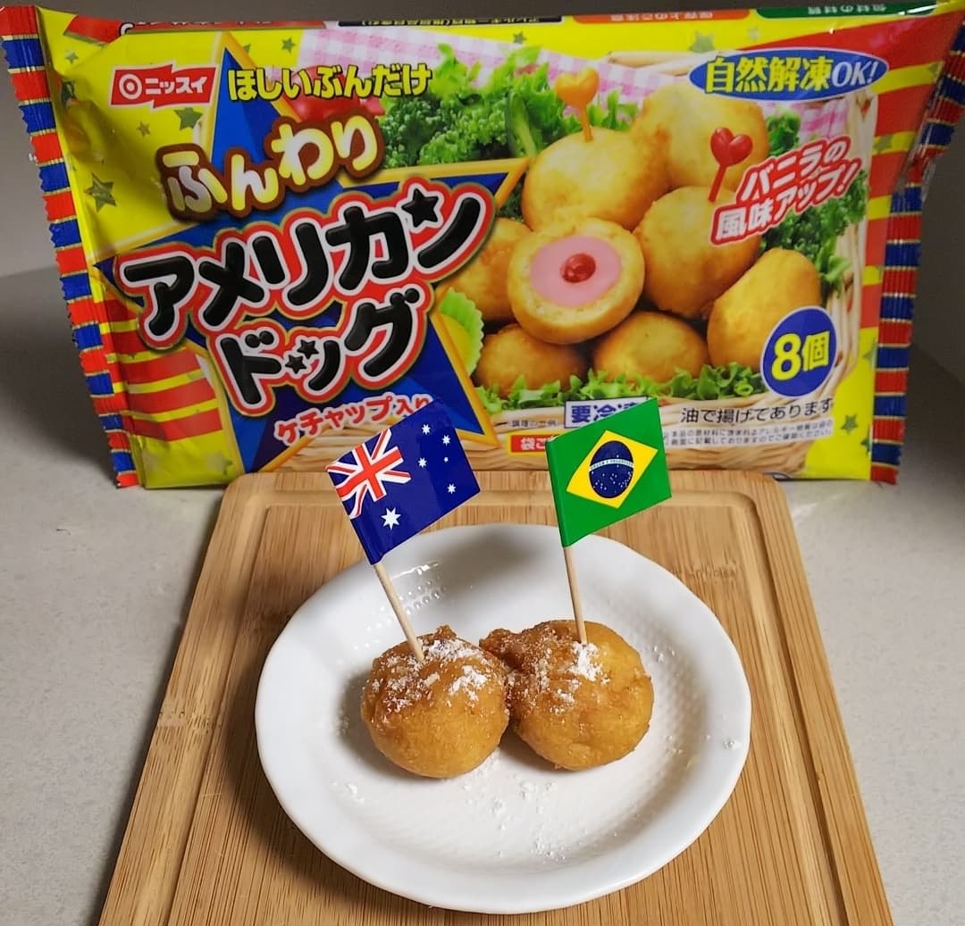 アメリカンドッグスイーツの完成写真