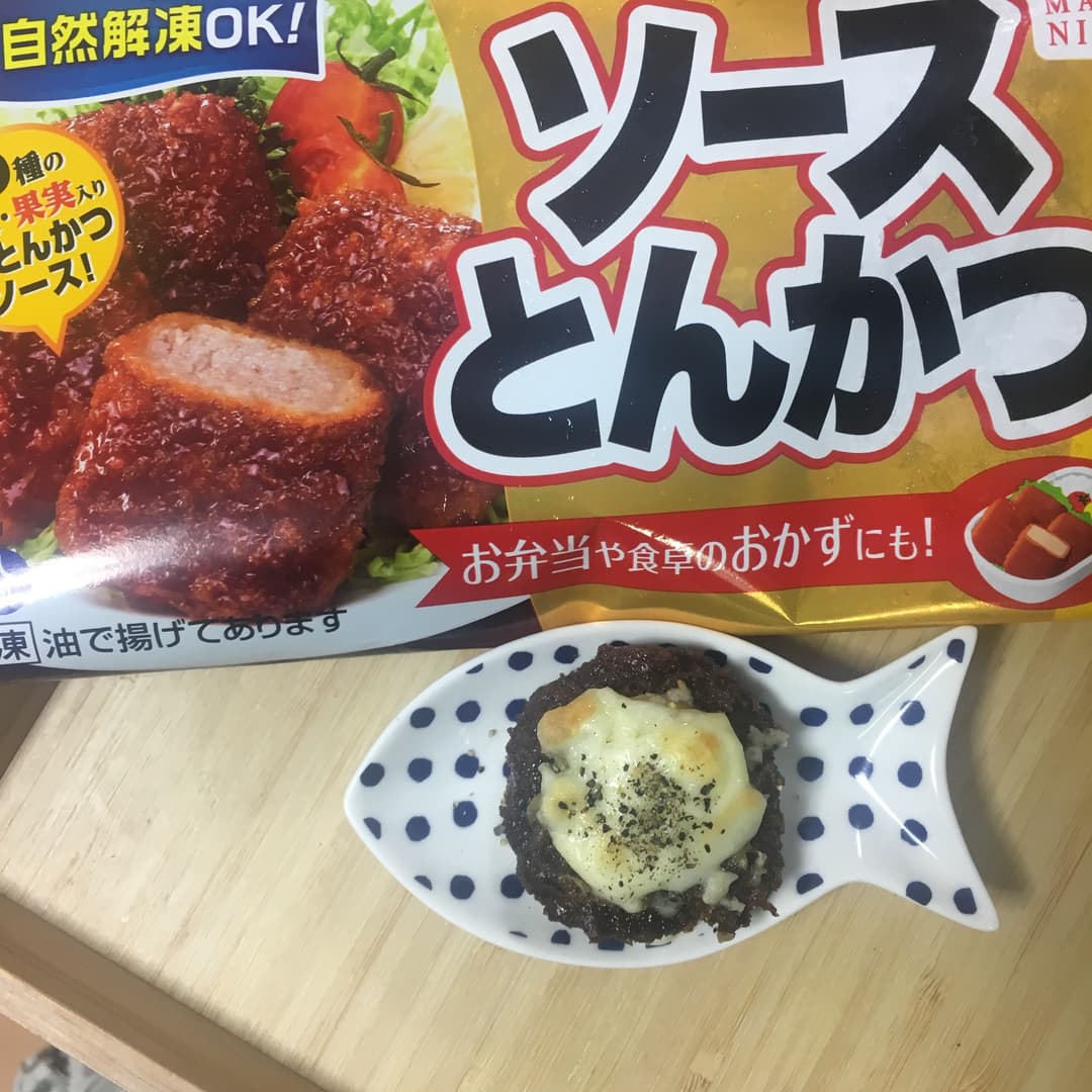 からしチーズとんかつの完成写真