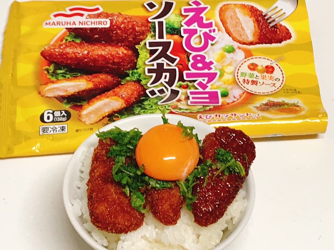 えび＆マヨソースカツ丼の完成写真