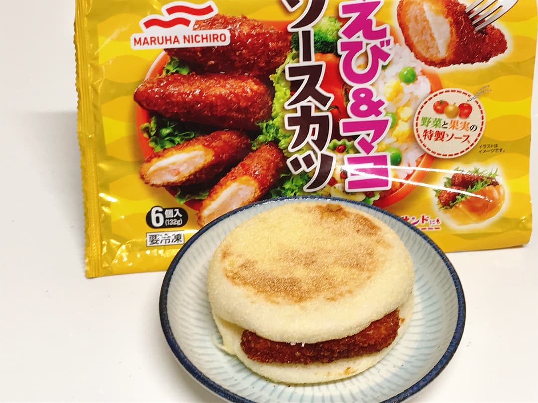 えび&マヨソースカツのチーズサンドの完成写真