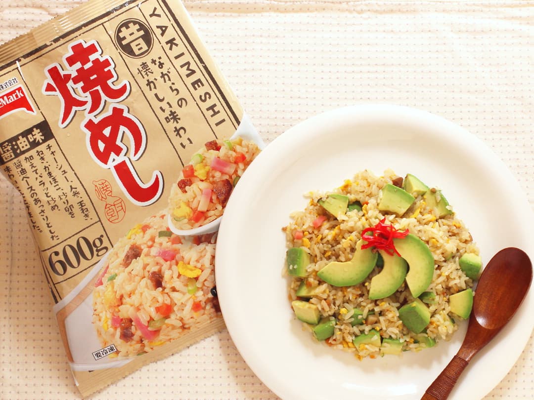 アボカド焼めしの完成写真