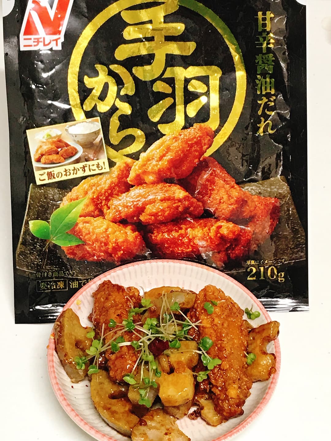 手羽かられんこんの完成写真