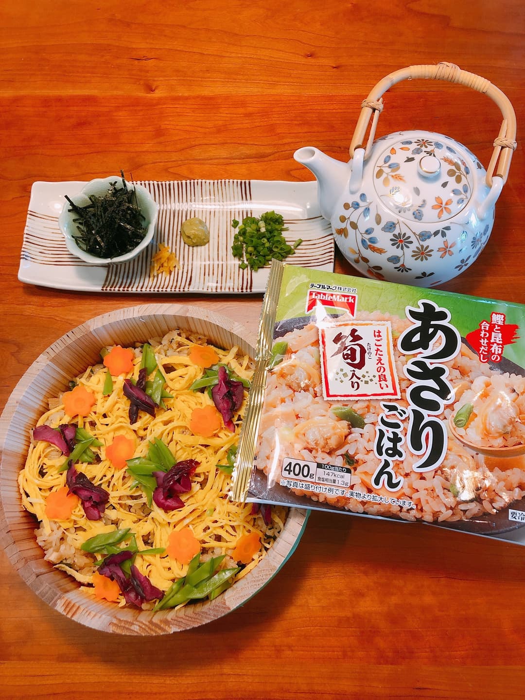 お出汁で頂く2度美味しい♥あさりごはんの完成写真