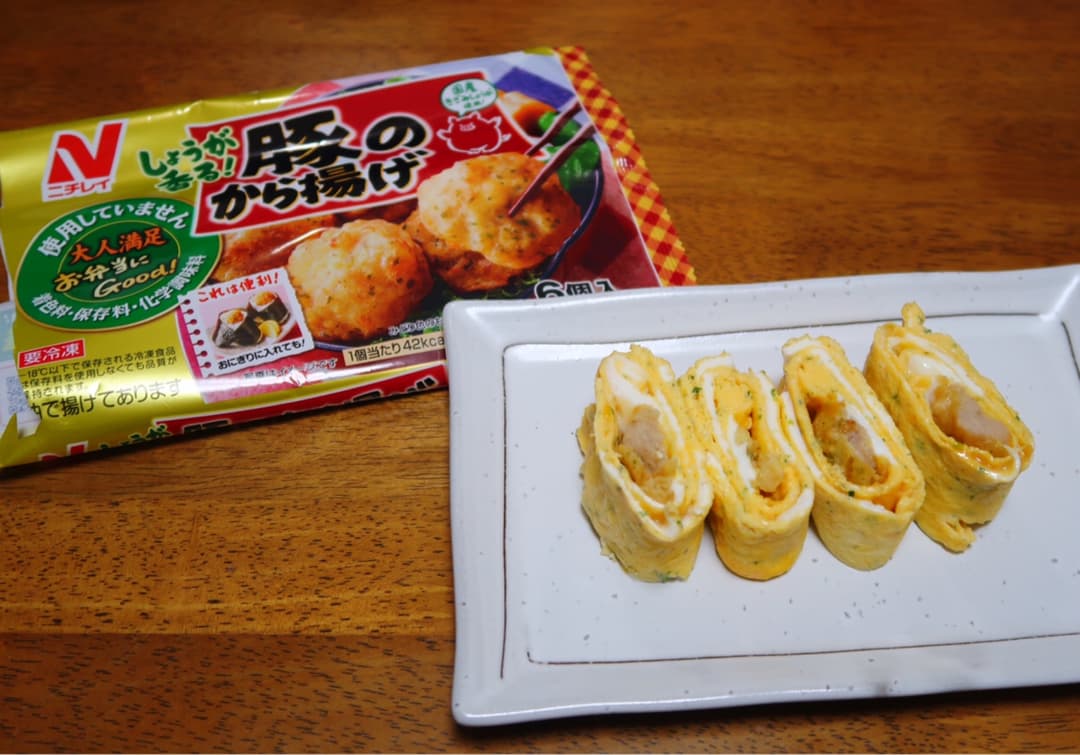 豚から入りたまご焼きの完成写真