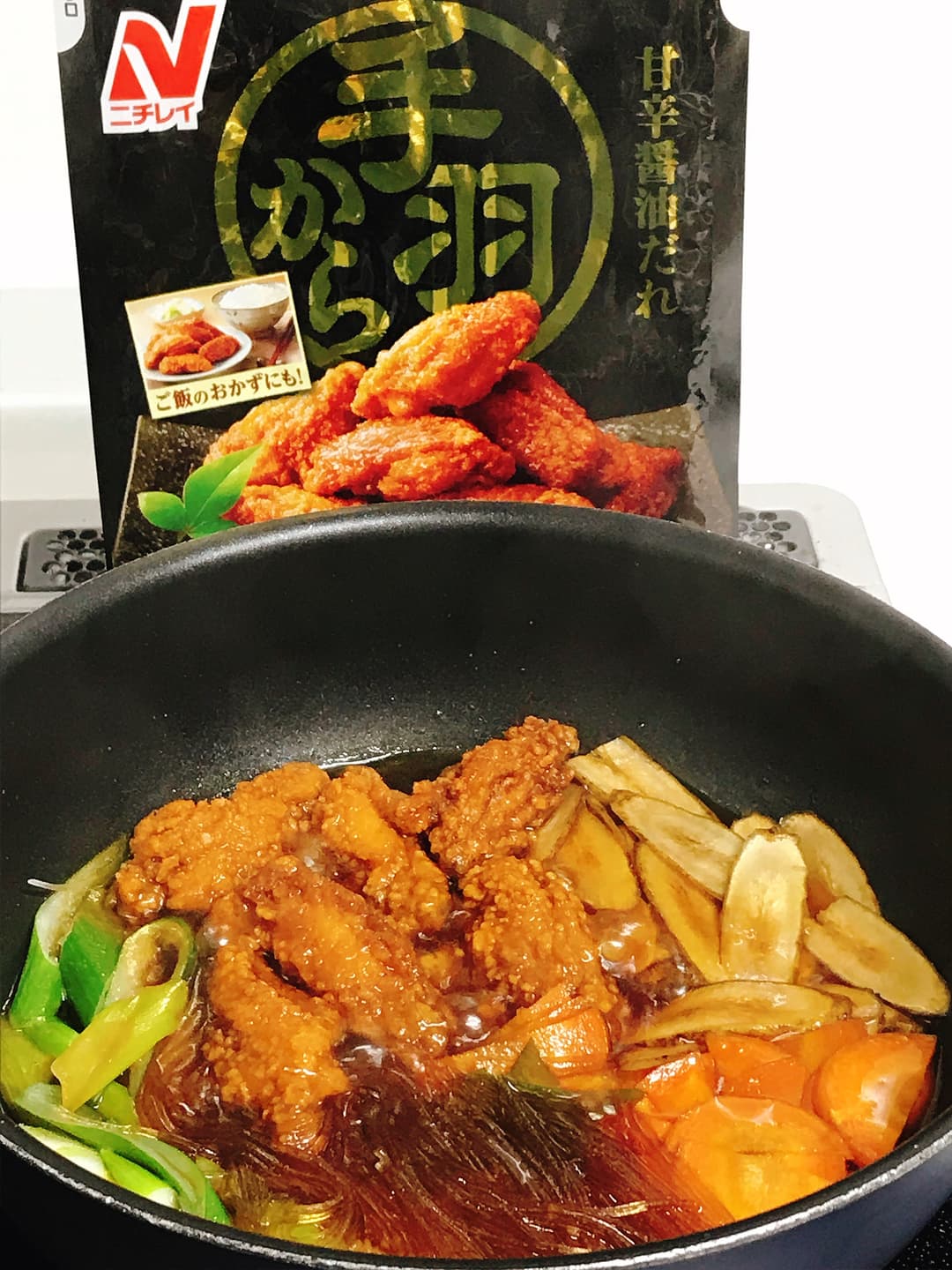 手羽からすき焼きの完成写真