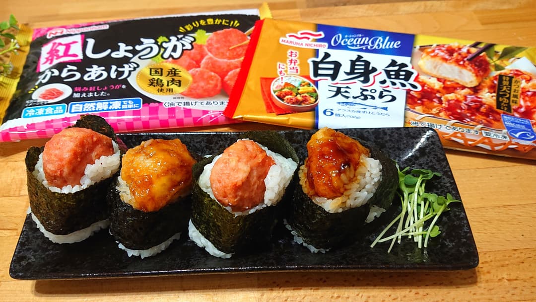 天むす風おにぎりの完成写真