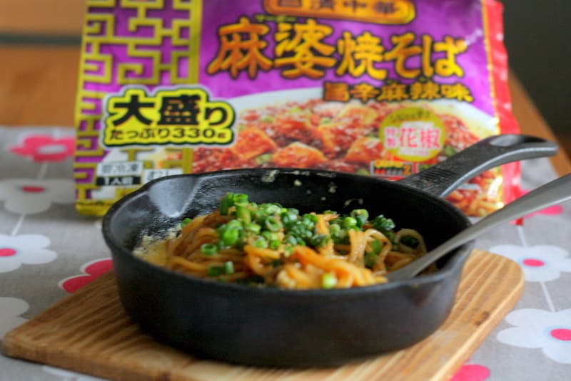 鉄板麻婆焼きそばの完成写真