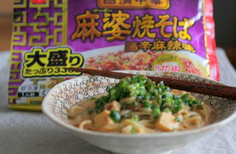 クリーミー麻婆そばの完成写真