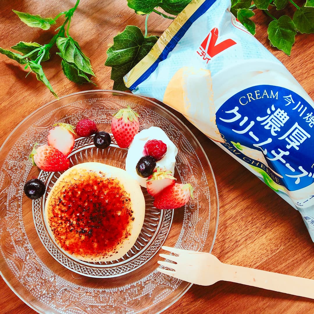 濃厚クリームチーズの今川焼ブリュレの完成写真