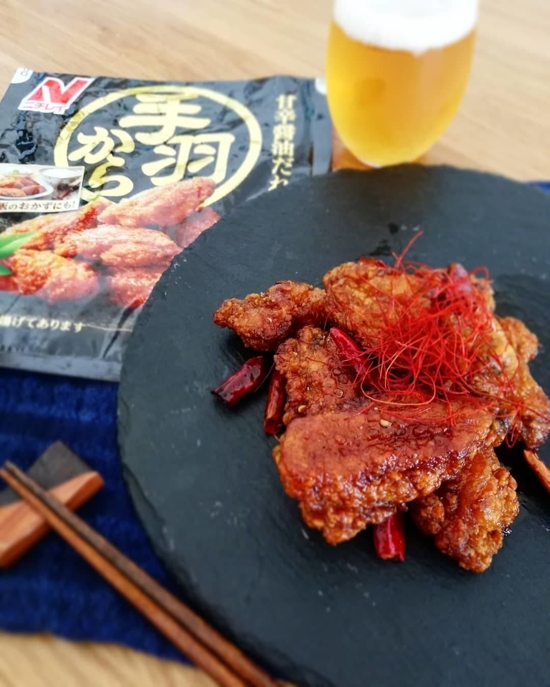 山椒香るレッドホットチキンの完成写真