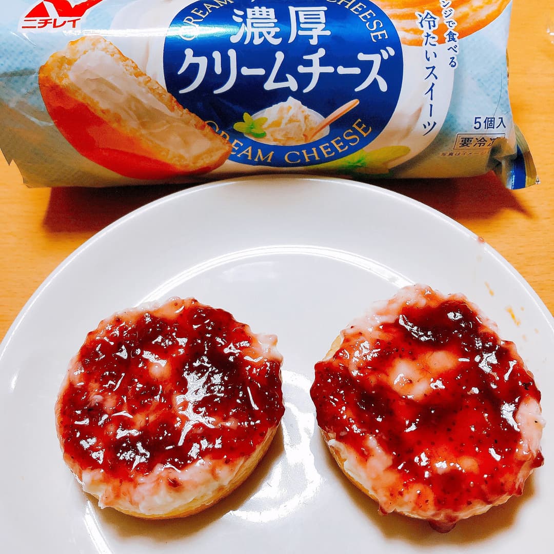クリームチーズでレアチーズの完成写真