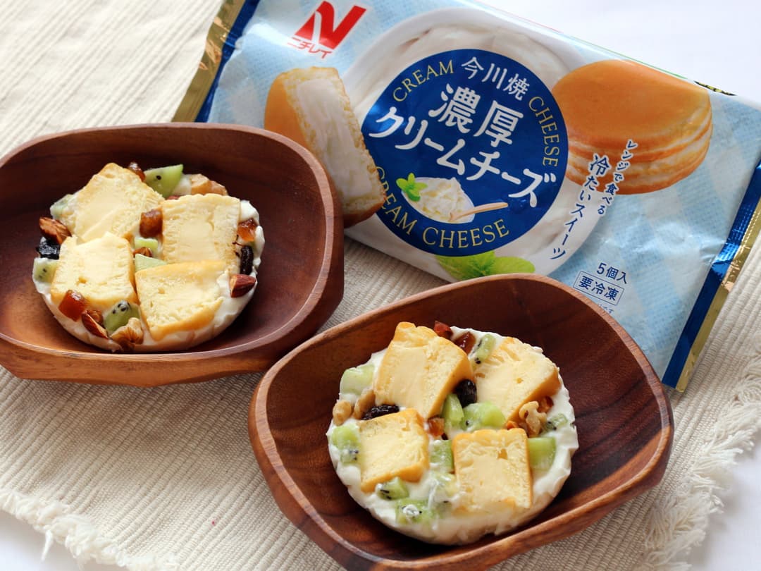 濃厚クリームチーズのヨーグルトバークの完成写真