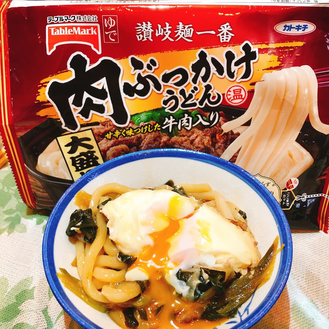 すき焼き風うどんの完成写真