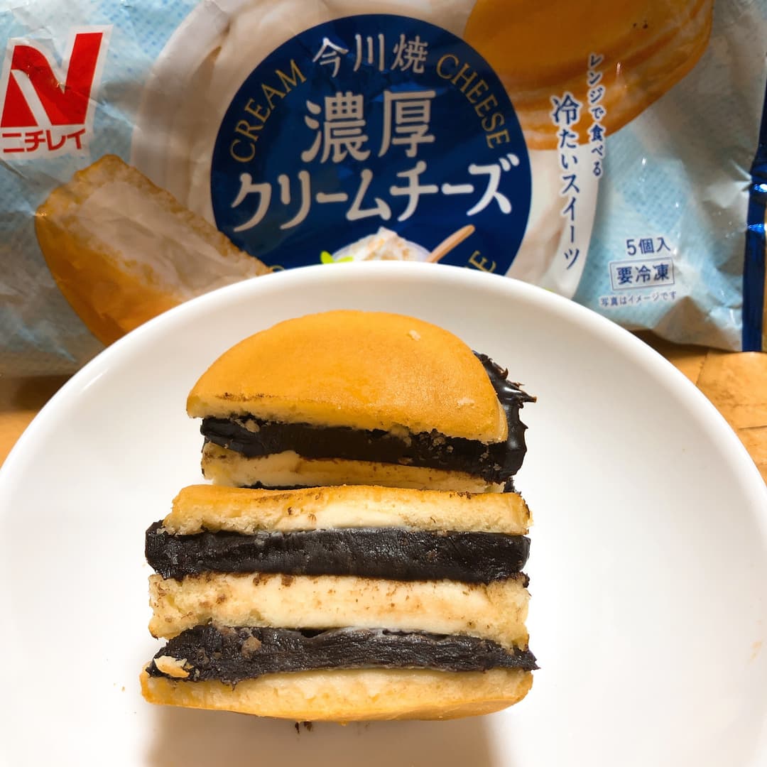 今川焼きのチョコレートサンドの完成写真