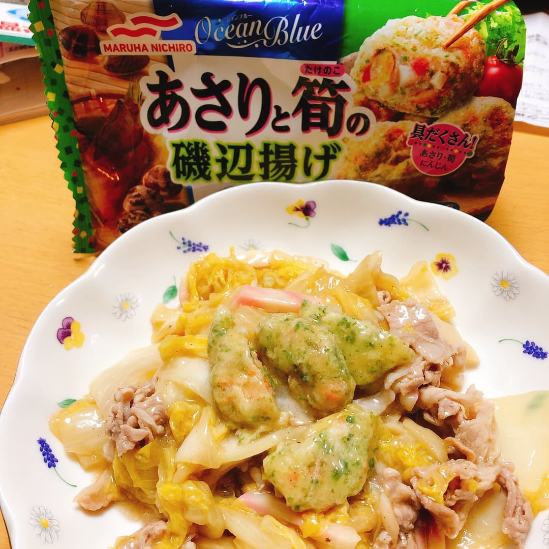 あさりと筍の八宝菜の完成写真