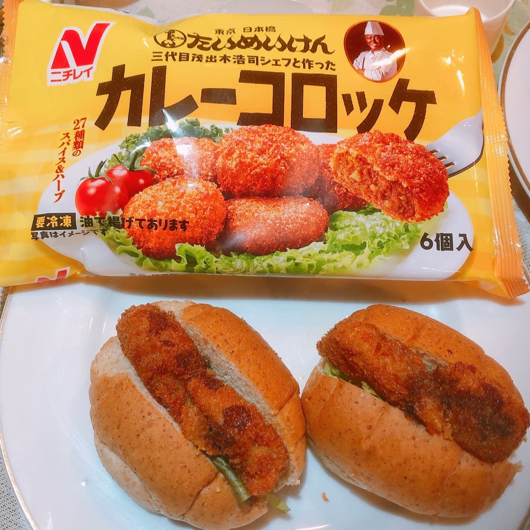 カレーコロッケパンの完成写真