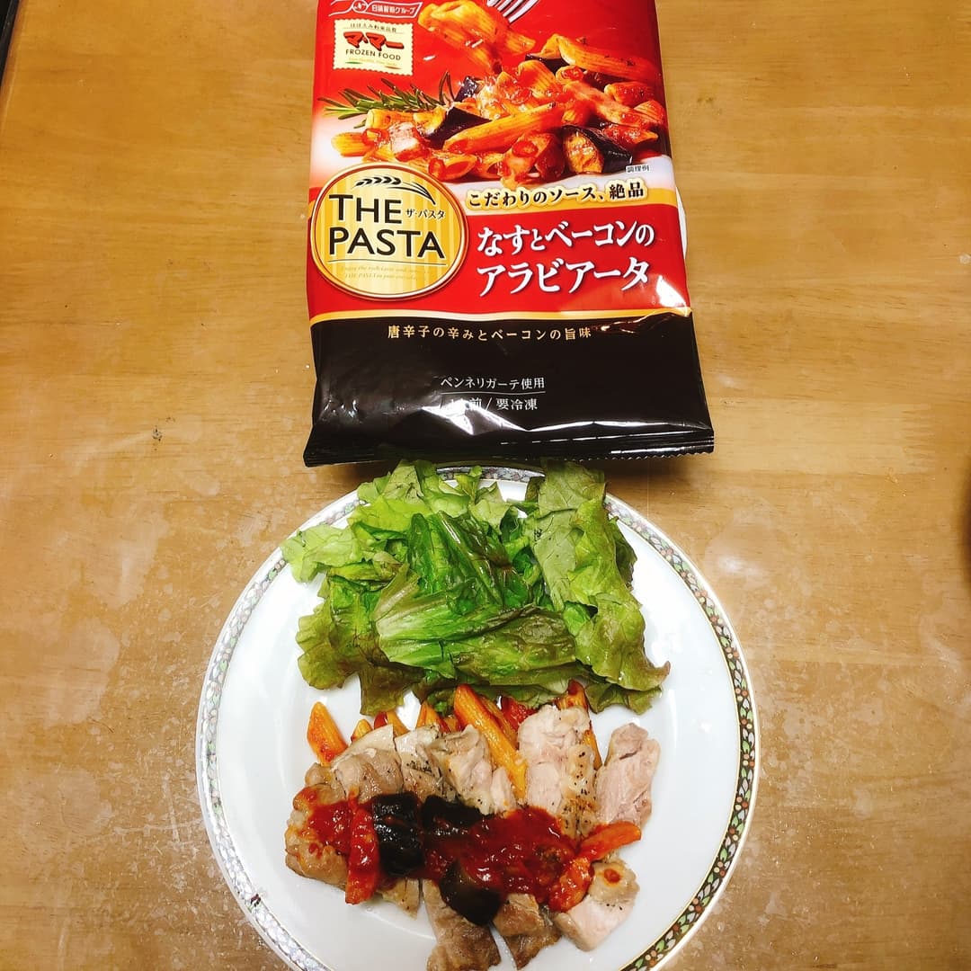 チキンステーキアラビアータの完成写真