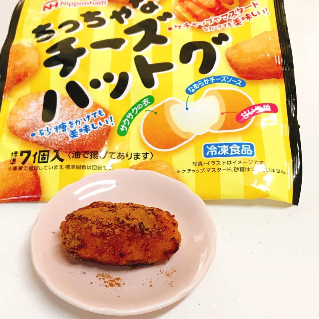 チーズハットグシナモンシュガーの完成写真