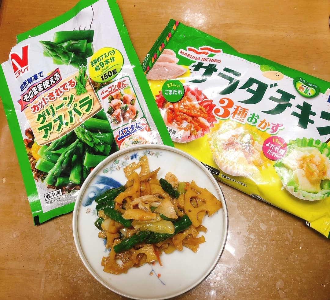 れんこんのきんぴらの完成写真