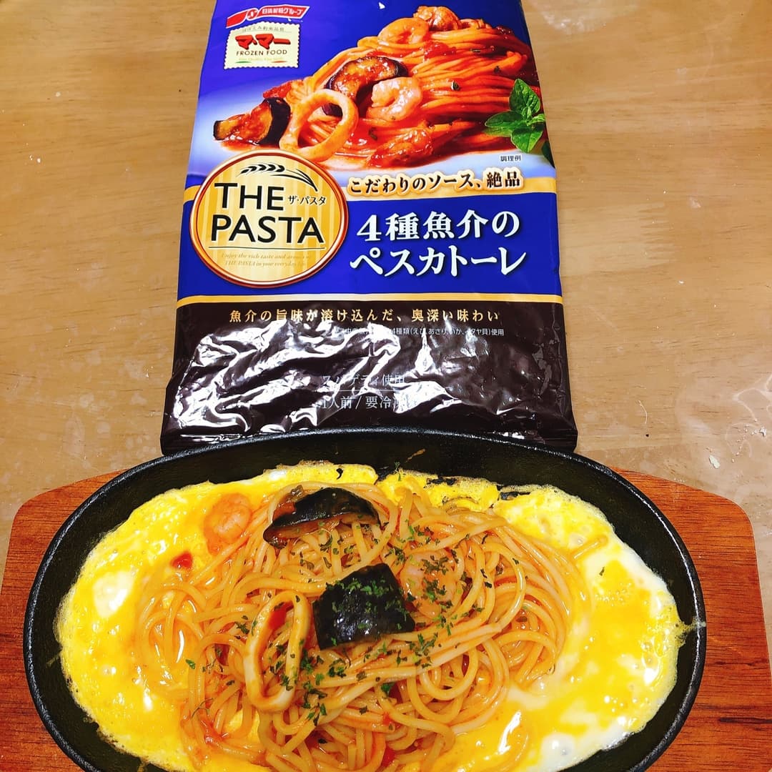 あつあつ鉄板スパゲッティの完成写真